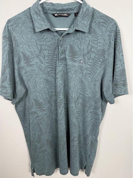 Travis Mathew Other - TravisMathew Barton Creek Golf Polo Shirt Green Botanical Men’s L